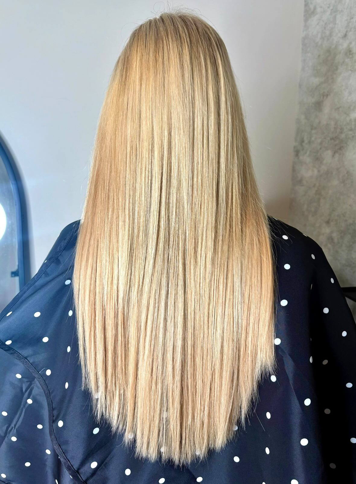Stunning result with tape-in hair extensions.